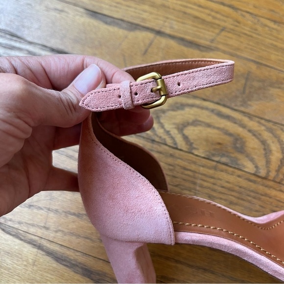 NEW Coach Link Pink Peony Suede Heel Size 8 NWOT - Picture 8 of 9